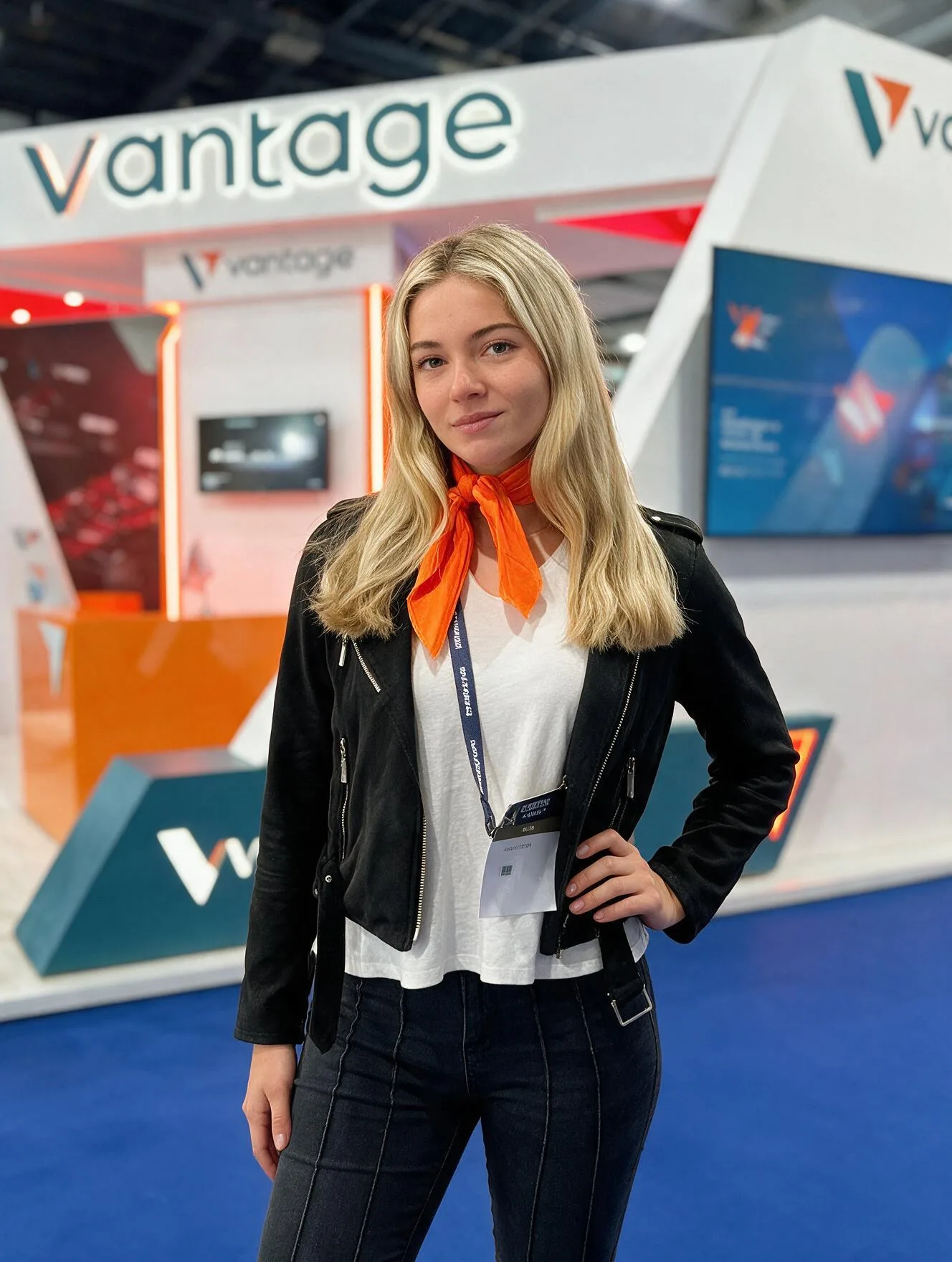 Anfitrionas de Agencia MK en Expo Money 2025 en Espacio Riesco, Santiago.
